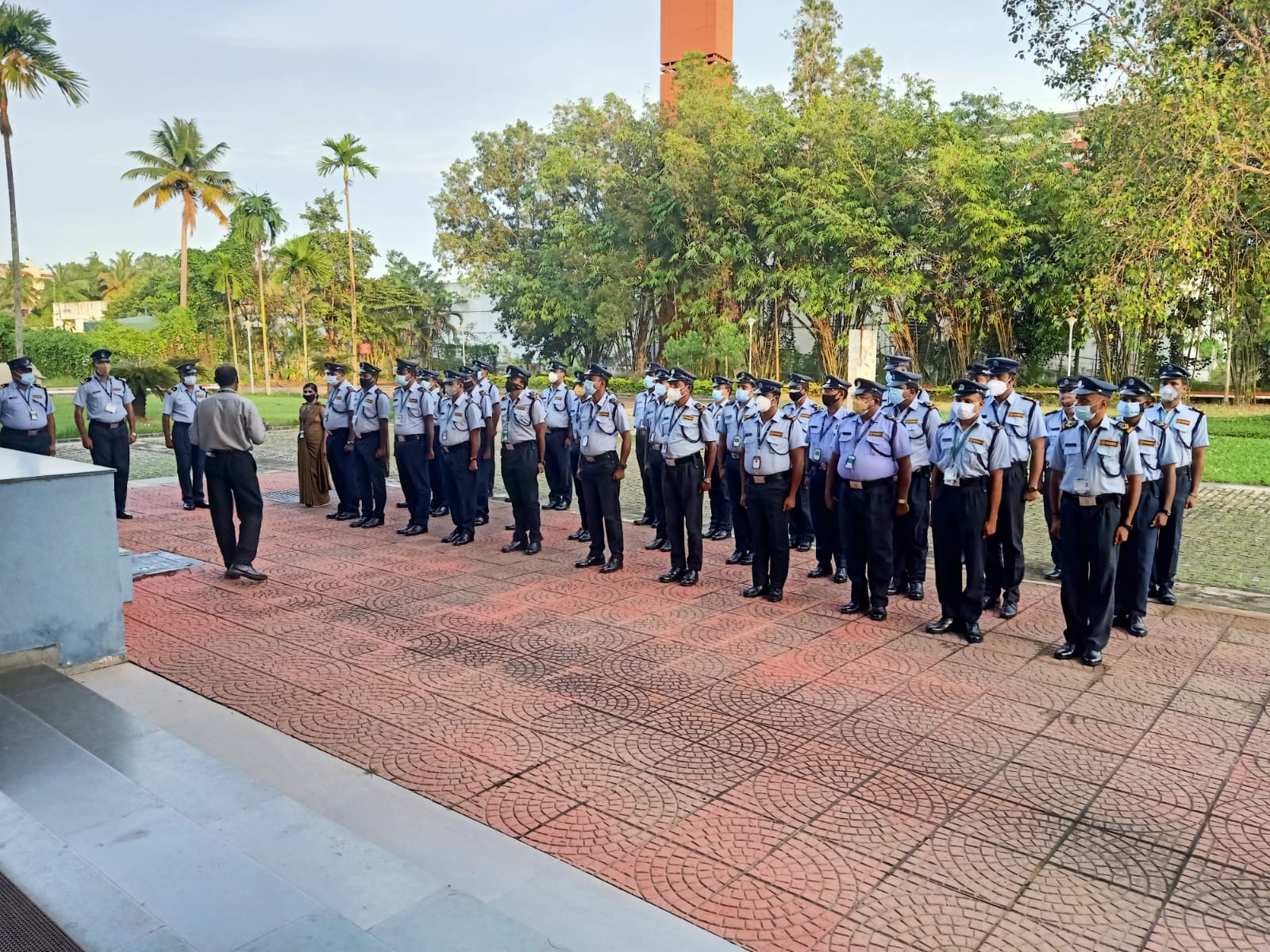 Efficient security members group photo